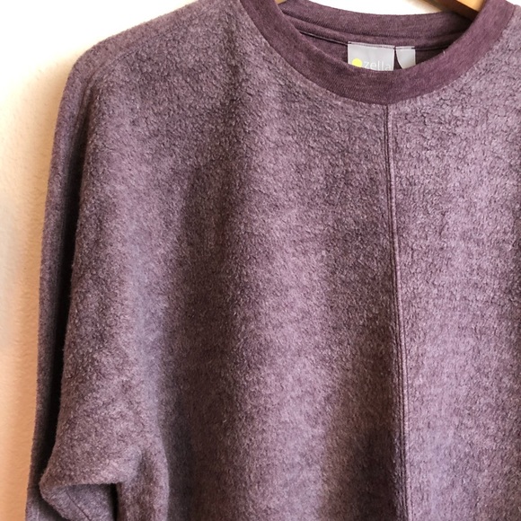 ZELLA Cozy Fleece High/low Sweatshirt In Purple - Picture 8 of 14